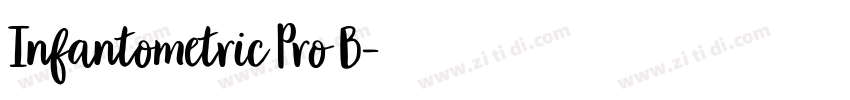 Infantometric Pro B字体转换